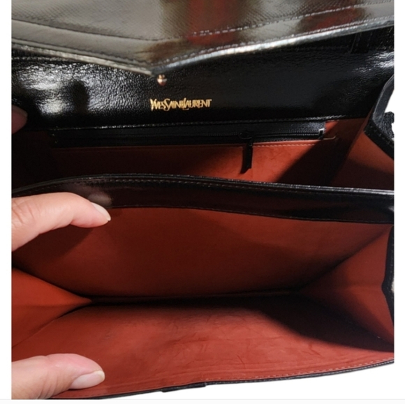 Yves Saint Laurent Shoulder Bag Black- W/COA - Picture 8 of 10